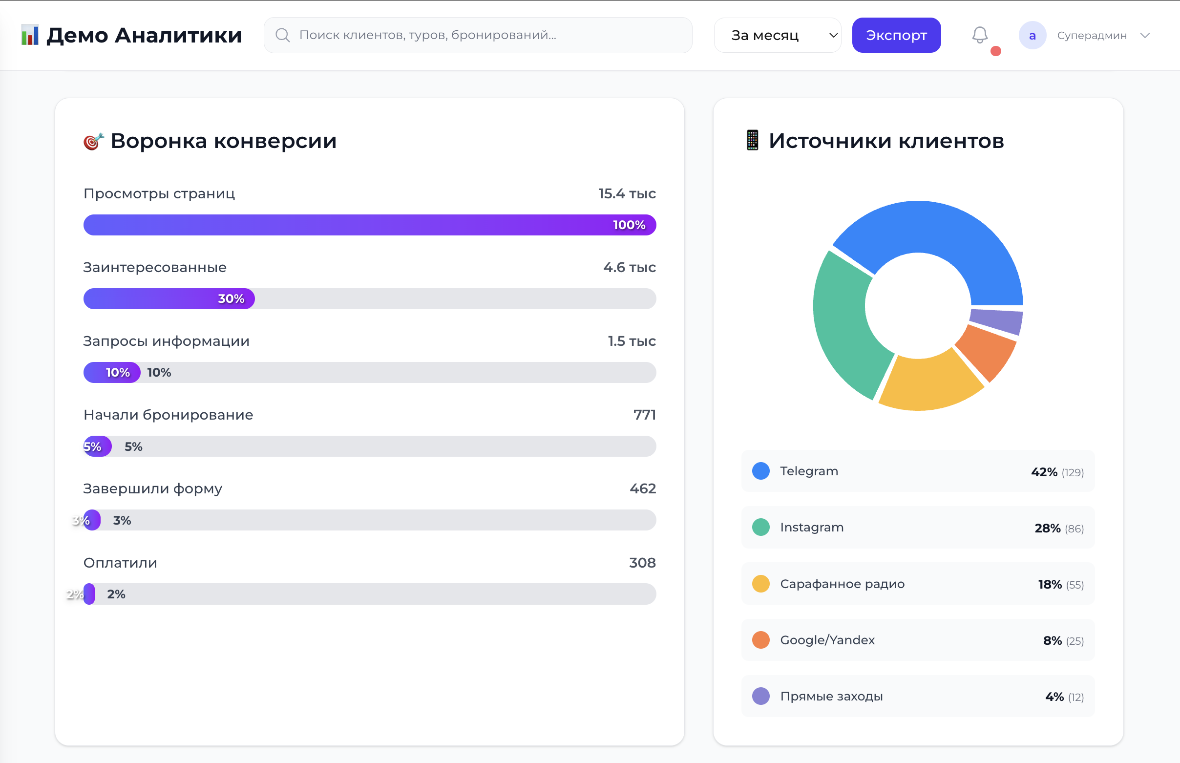 CRM скриншот 6